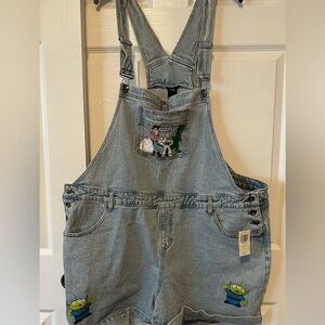Pixar Toy Story overalls w shorts Shortall 4xl new with tags from Her Universe